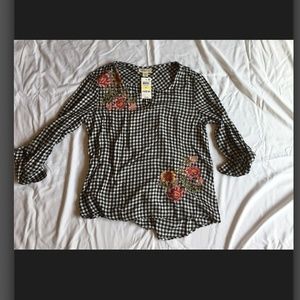 NWT Gingham Style & Co. top